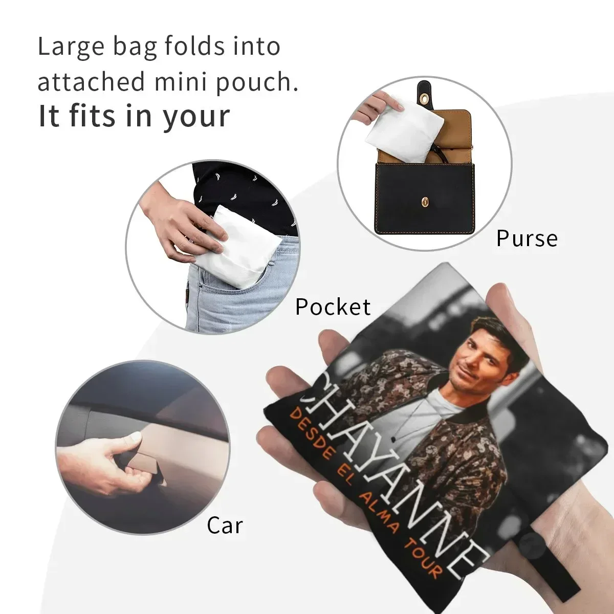 Сумка для покупок Bopakal Chayanne с El Alma Tour 2019 модная сумка-тоут через плечо