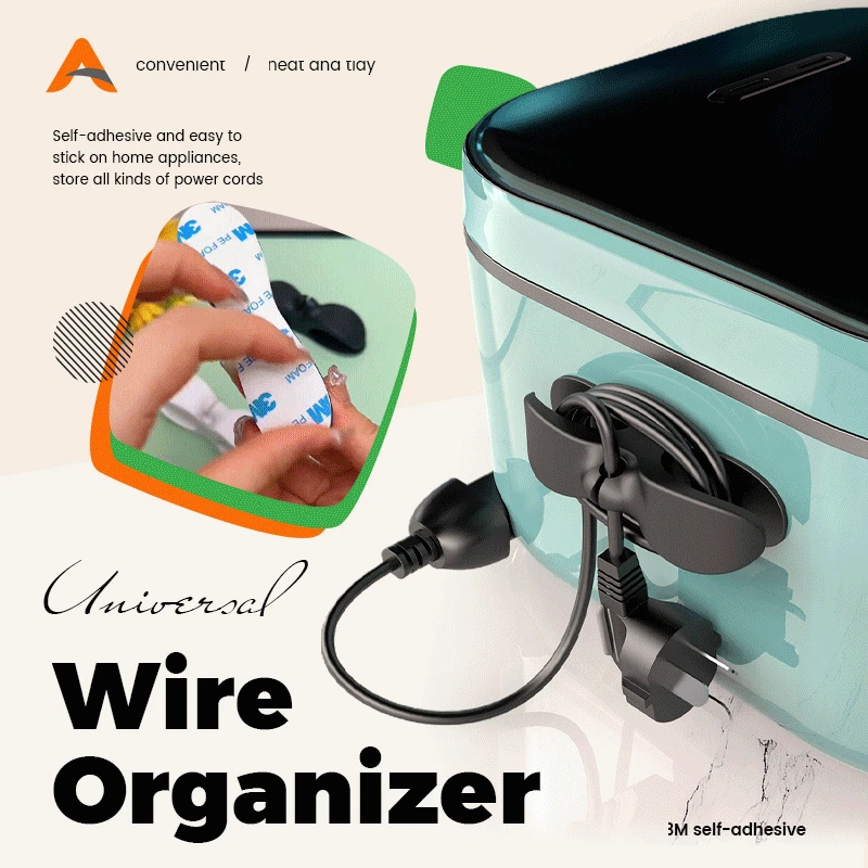 

Universal Wire Organizer Cables Organizer Wire Holder Clip For Desktop Management Mouse Earphone Cable Winder Protector Holders