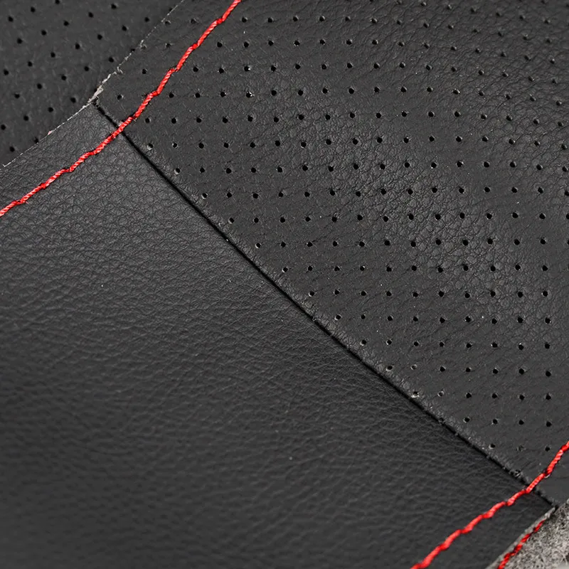 Фото Для BMW X5 E70 2007 2008 2009 2010 2011, перфорированная кожа, прошитый вручную салон автомобиля, чехол на руль, защитная накладка №4