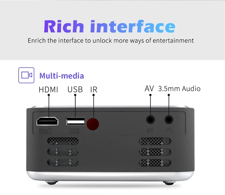 Лидер продаж недорогие Беспроводные Wi-Fi проекторы для домашнего кинотеатра T20