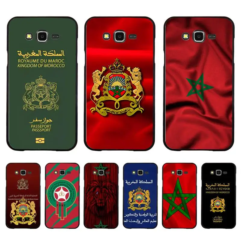 

Morocco Flag Coat Of Arms Passport Phone Case For Samsung J 7 plus 7core J7 neo J6 plus prime J6 J4 J5 Mobile Cover