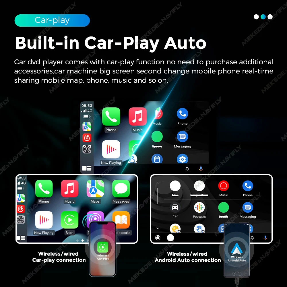 Автомобильный мультимедийный плеер NaviFly Automagnetico 2Din для Mercedes Benz со встроенным GPS