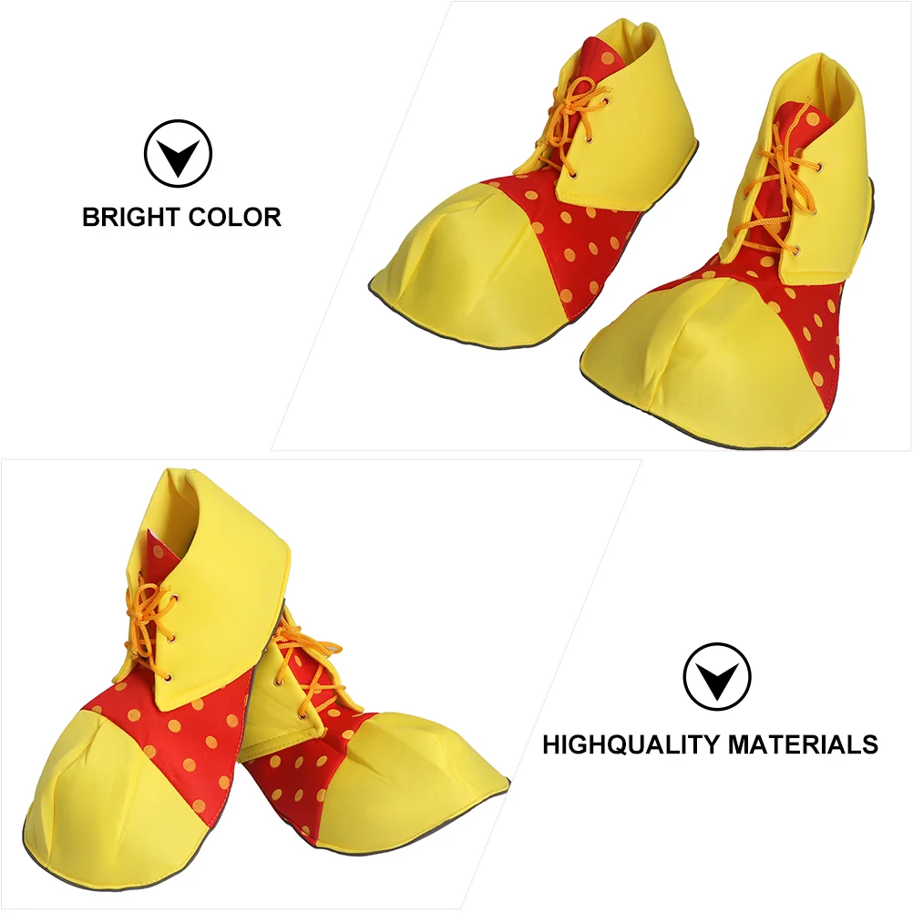 Большие туфли клоуна в горошек костюм на Хэллоуин для женщин и мужчин (один