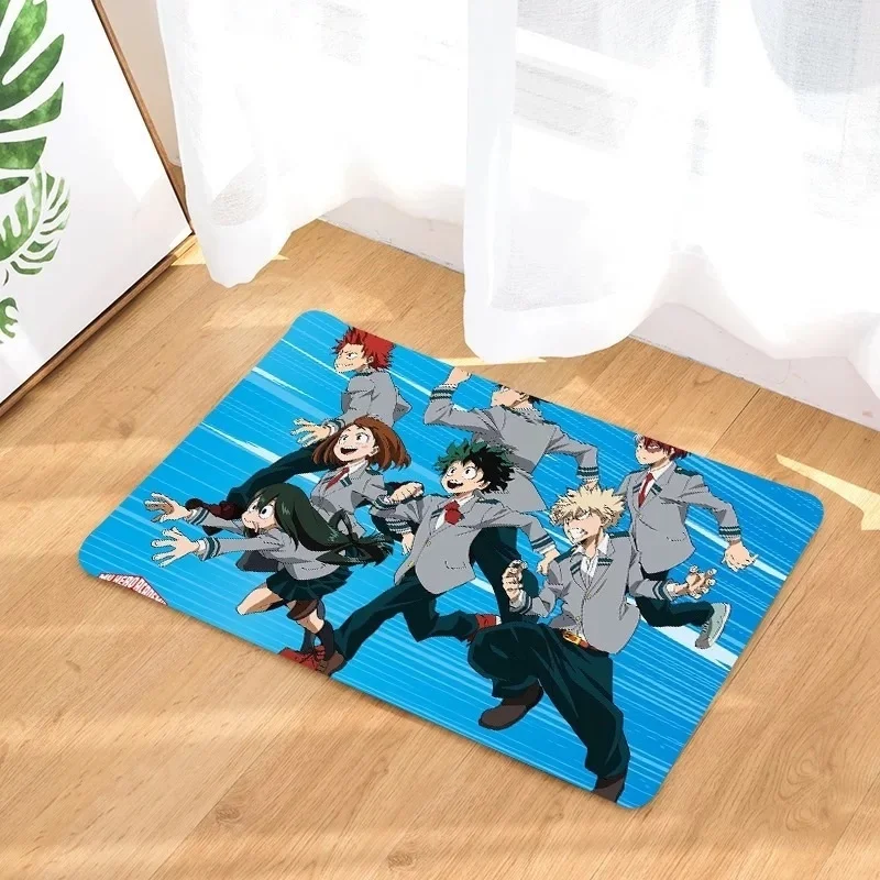 

Mat Bathroom Living Room Carpet Anti Slip Washable Art Rug Coffee table Anime My Hero Academia Parlor Mat Prayer Rug Area Rugs