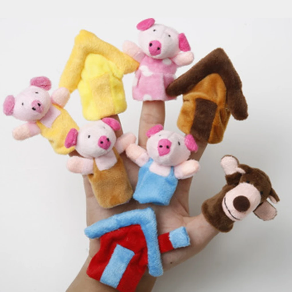 

Сказочные куклы на кончики пальцев, Детские рассказывающие истории, мягкие плюшевые игрушки, реквизит для раннего развития игр