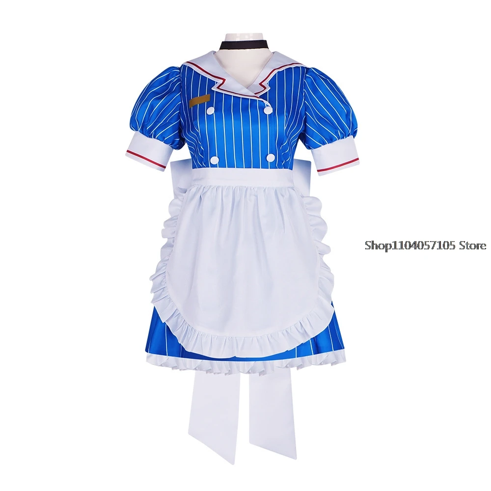 Мику костюмы для косплея аниме униформа-измельчитель женское полосатое платье