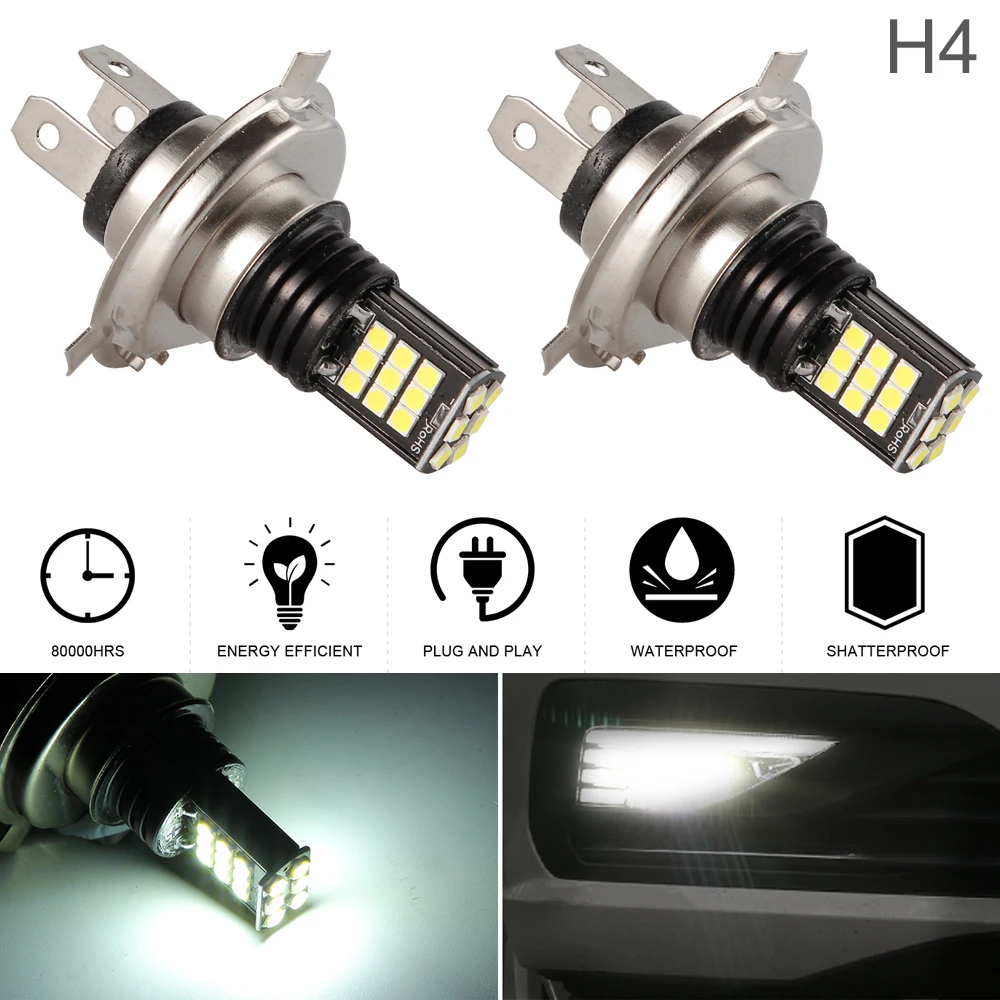 

2 шт., автомобильные водонепроницаемые противотуманные фары, 24 Вт, 9003 лм