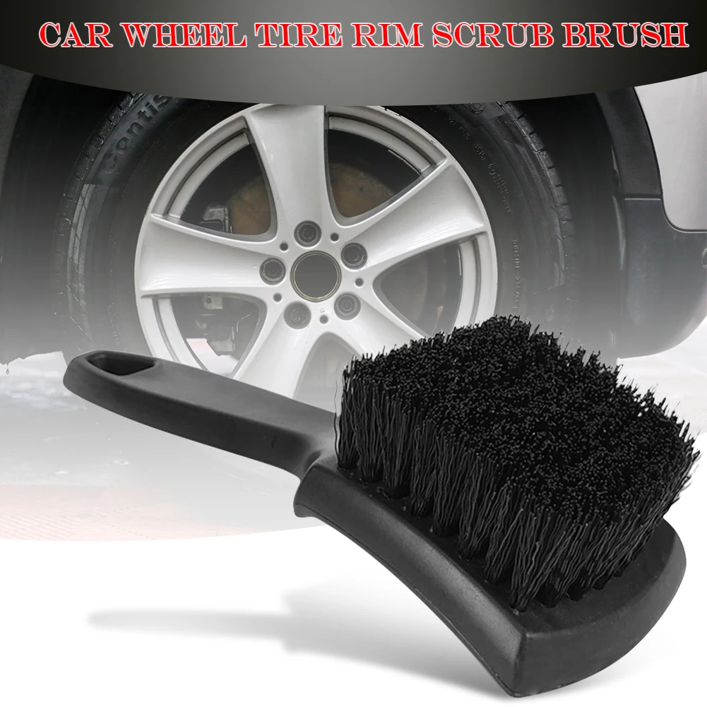 

Car Wheel Auto Tire Rim Scrub Nylon High Strength Plastics Brush Detailing Washing Cleaning Accessories 21c*6.5*5cm
