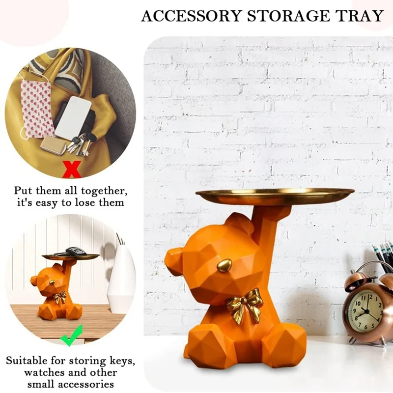 Поднос для хранения Статуя Держатель ключей Статуэтка Ювелирные изделия Серьги