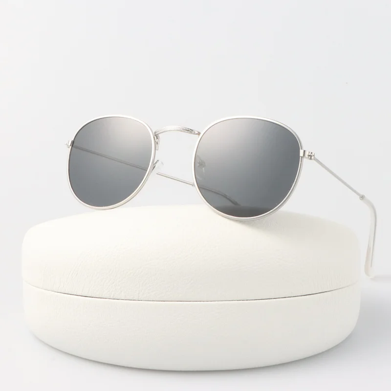 

Солнечные очки в круглой оправе женские, винтажные брендовые дизайнерские солнцезащитные аксессуары в стиле ретро, с защитой от ультрафиол...