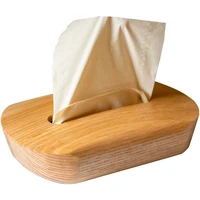Solid Wood Tissue Box Paper Extraction Box Household Coffee Table Living Room High-End Entry  Simple Facial Tissue