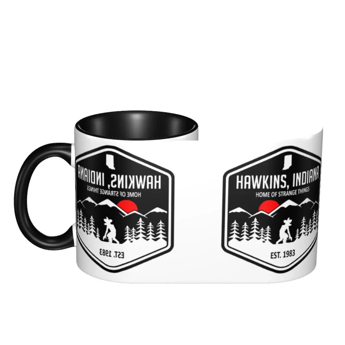 

Visit Hawkins - Home Of Stranger Things Funny Cups Mugs Print Mugs Funny tea cups