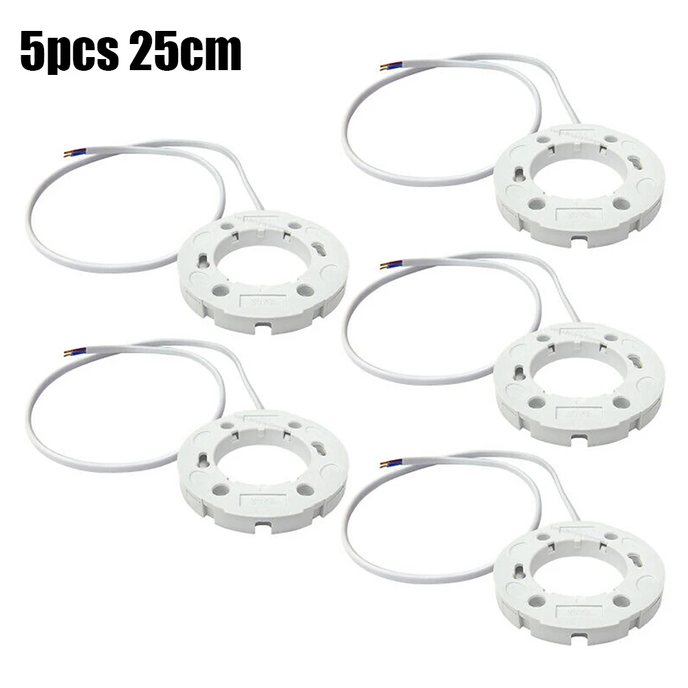 

5pcs 25cm Lamp Holder Base Fitting For GX53 Lamps Fly Leads For LED And CFL Light Bulbs Surface Fitting Holder Connector Bases