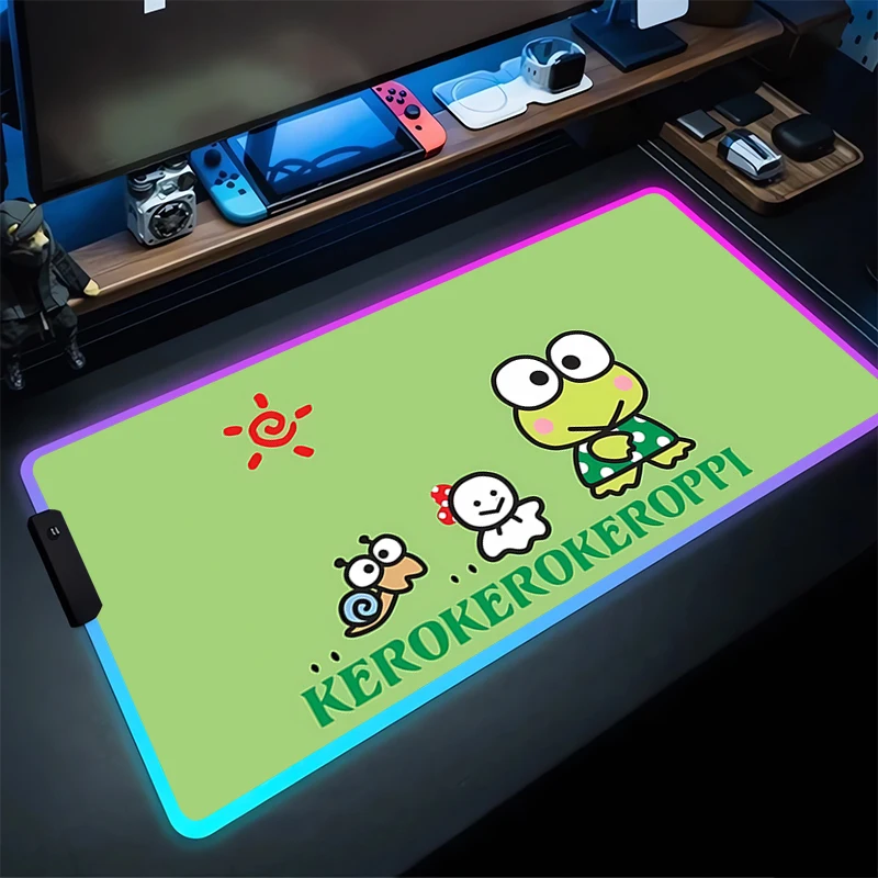 RGB большой игровой коврик для мыши kerokerokeroppl ноутбука с подсветкой клавиатуры