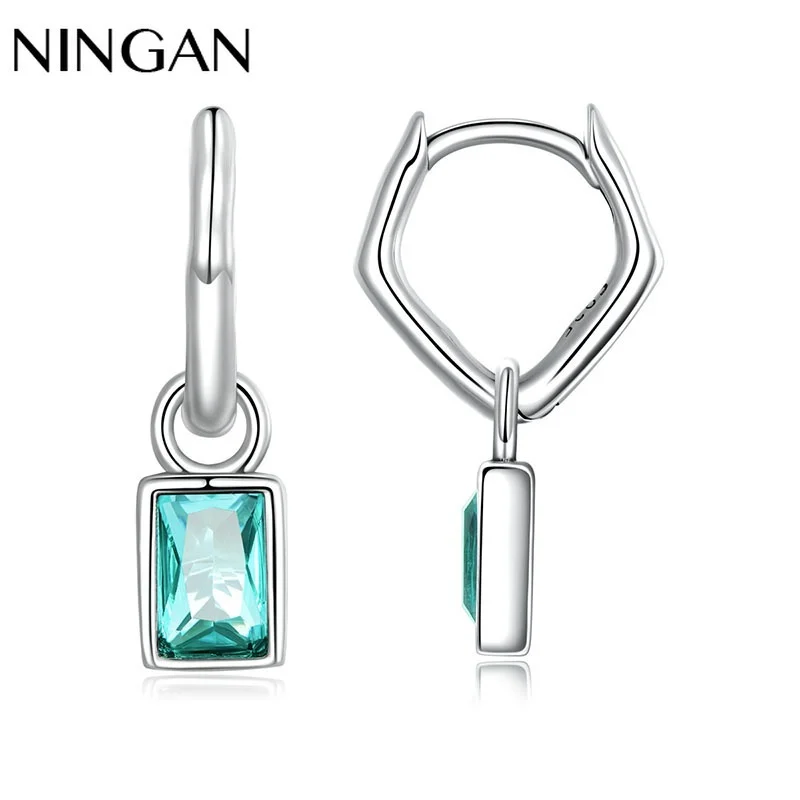 

Серьги-подвески женские из серебра 925 пробы светильник фианитом