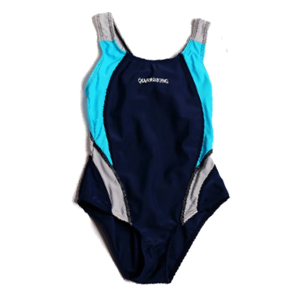 

Цельный купальник для девочек, Быстросохнущий бикини на бретельках с открытой спиной, детская одежда для плавания, детский купальный костю...