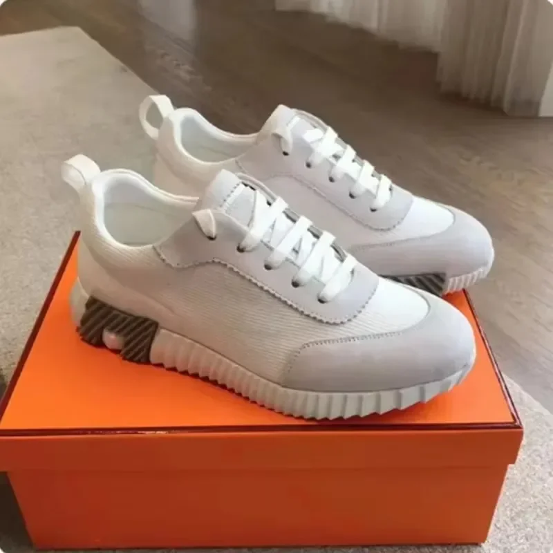 High-end Sneakers for Couples Designer Genuine Leather Shoes Men High Quality Women's Gift Luxury Brand Men's