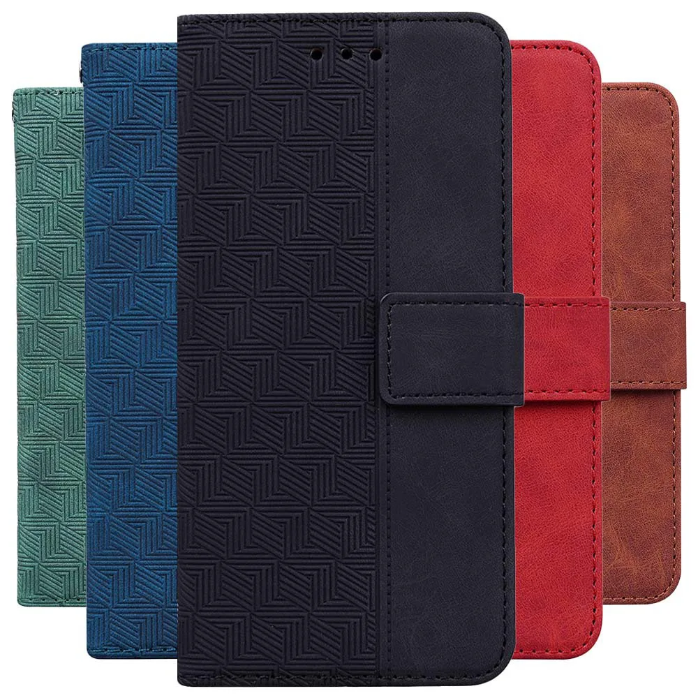 

Geometry Leather Wallet Flip Case For Xiaomi POCO M2 M3 M4 Pro X3 GT Nfc F3 C3 Mi 11T 10T 9T 11 Lite 10 Pro 10S Phone Cover Etui