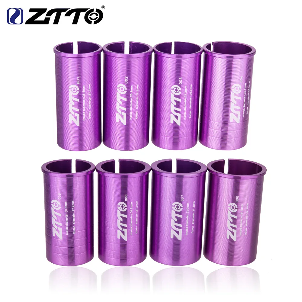 

ZTTO MTB Bicycle Bike Seat Post Shim Tube Sleeve Reducer Seatpost Convert Adapter Aluminum Reducing Ring Bicycle Accessories