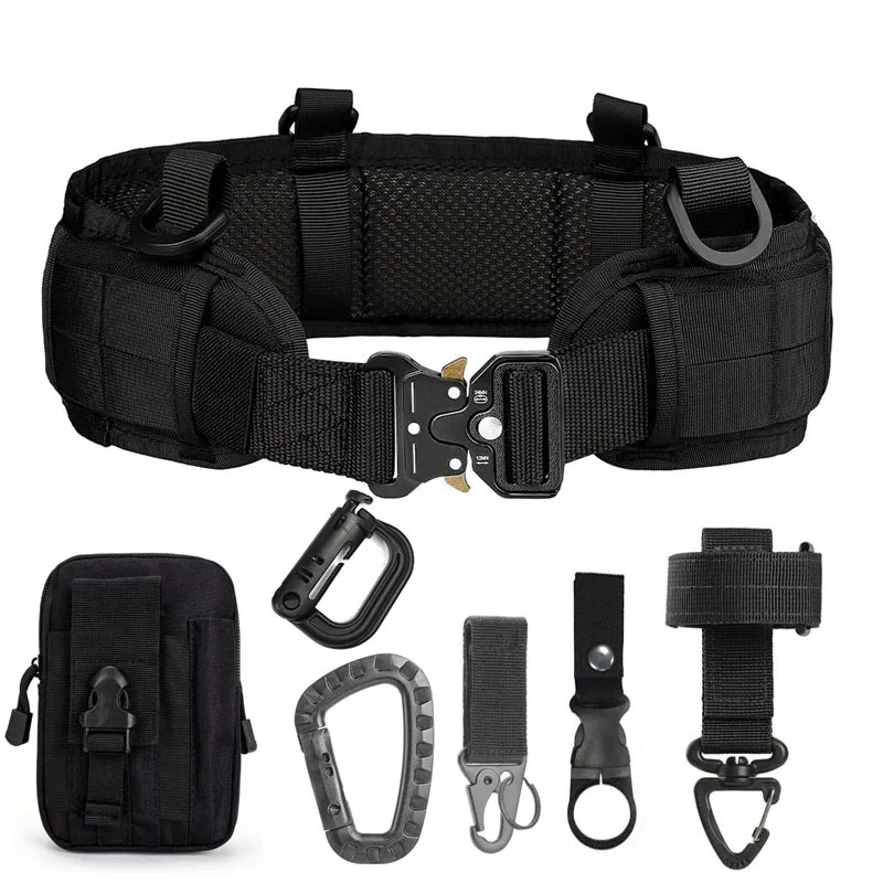 

New Tactical Belt Sports Outdoor Belt Set Tactical Girdle CS Field Outdoor Hunting Thickened And Widened Multi-functional Belt