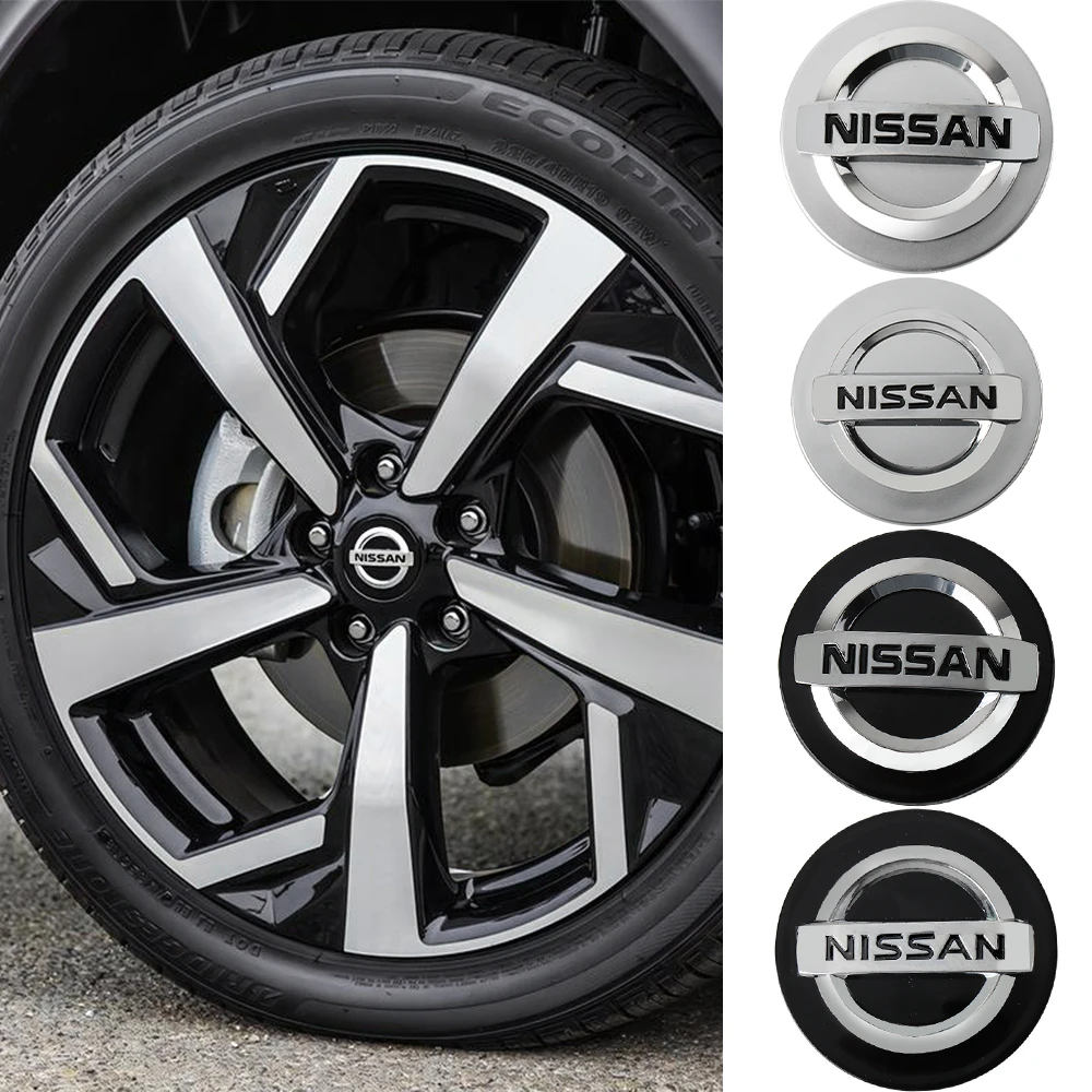 Фото 4 шт. 54/60 мм колпаки на центральные отверстия дисков для Nissan Qashqai j10 j11 TIIDA JUKE Micra Pathfinder Nismo GTR, автостайлинг №1