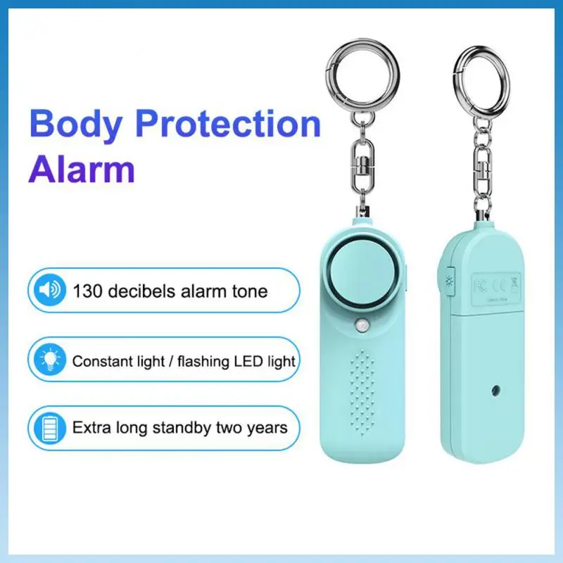 

130dB Self Defense Alarm Anti-wolf Girl Women Security Protect Alert Personal Safety Scream Loud Keychain Emergency Alarm