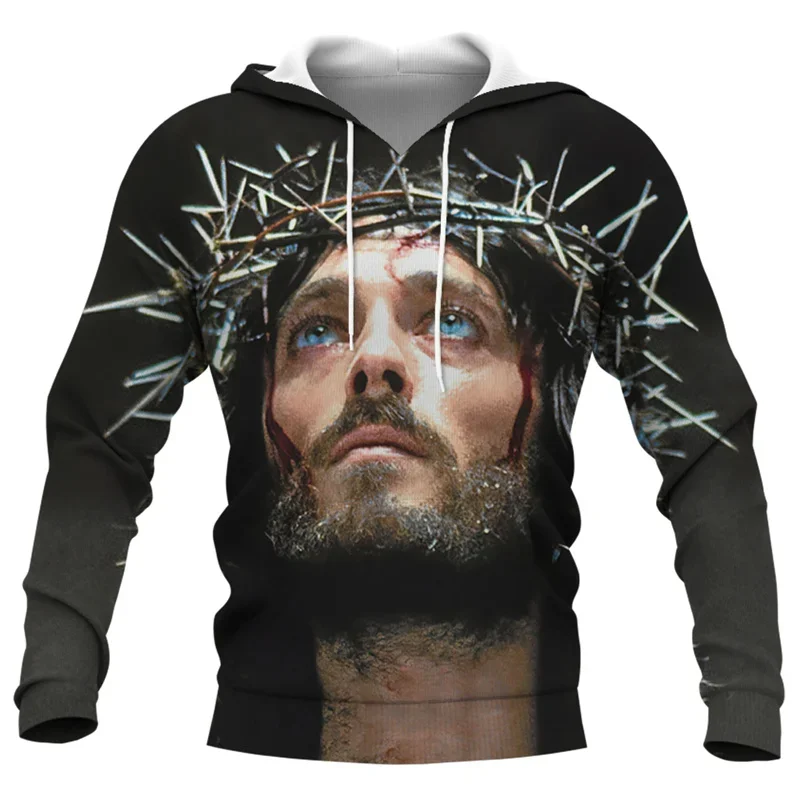 

Jesus Amen Hoodie for Men Clothing Unisex 3D Christams God Bless You Printed New in Hoodies Women Harajuku Fashion Y2k Pullovers