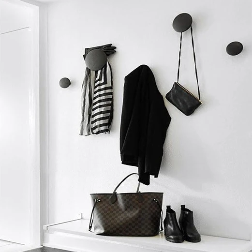 Деревянные крючки Современная стойка для сумок настенная вешалка одежды в