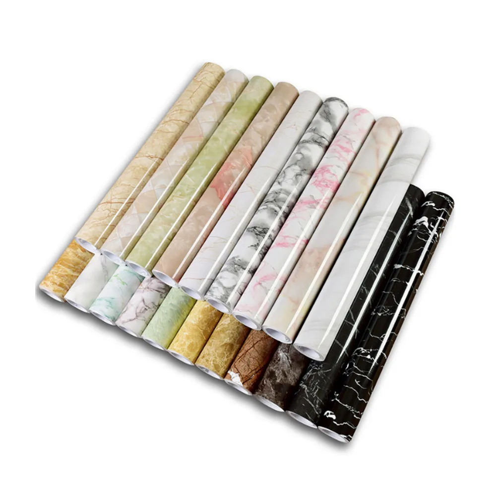 

Self Adhesive Marble Wallpaper Peel And Stick Waterproof Bathroom Kitchen Cabinets Desktop Stickers Home Decor Film 40cm*500cm