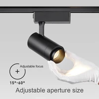 adjustable zoom led track track light led spotlight hotel clothing store exhibition spotlight cob track light