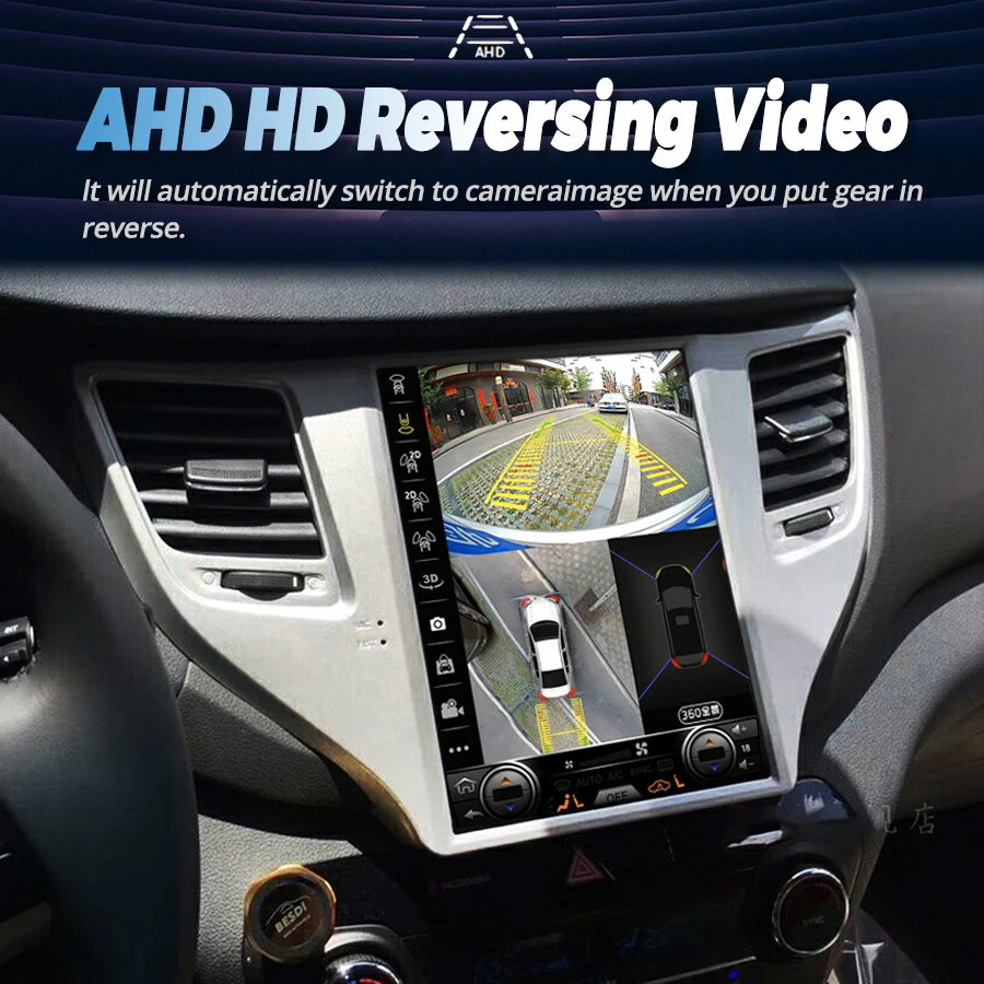 10 4-дюймовый экран Tesla 128 ГБ автомобильная мультимедийная GPS-навигация для Hyundai Tucson