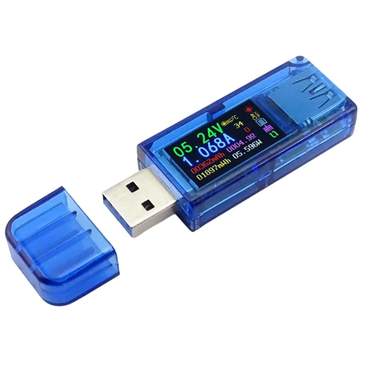 Фото (CLOS) USB-тестер напряжения и тока с функцией измерения мощности №5