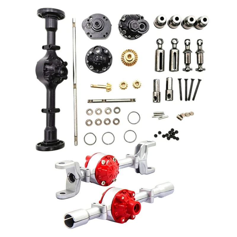 

Middle Bridge Axle Upgrade Parts Metal OP Accessory with Metal Front Rear Bridge Axle Case Cover