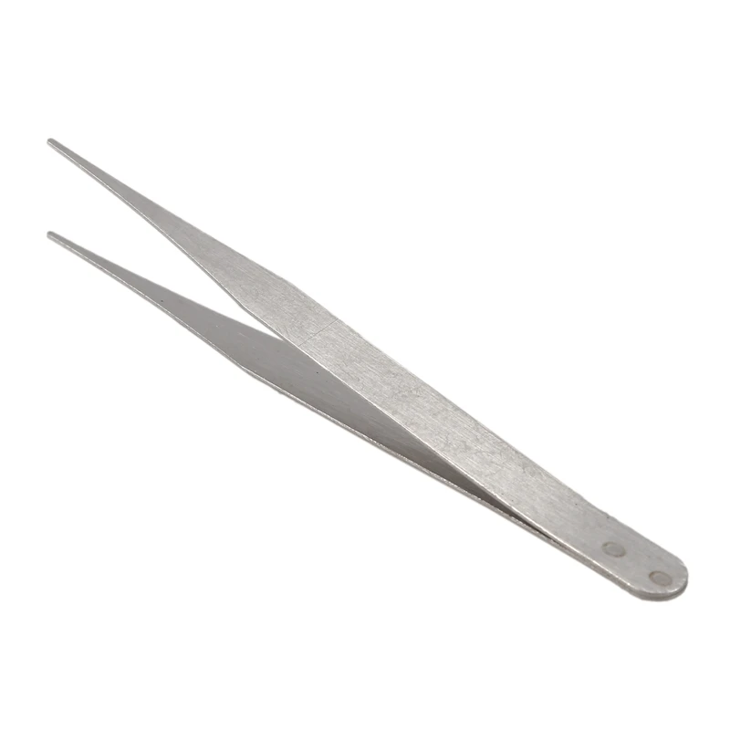 Пинцет New Style Fine Point Silver Tone остроконечный прямой 4 1/2 дюйма |