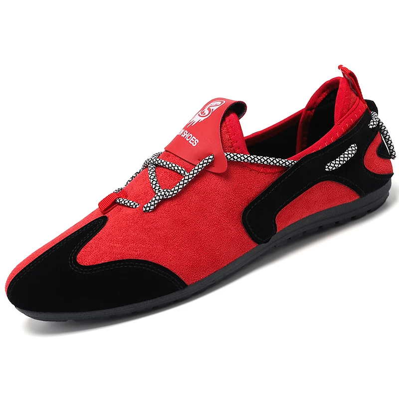 

Fashion Casual Shoes Autumn Red Sneakers For Tennis Shoes Luxary Brand Breathable Soft Moccasins Loafer High Quality