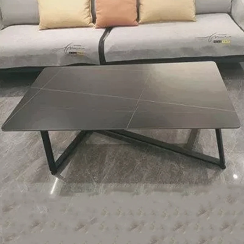 

Luxury Modern Design Coffee Tables Rectangle Marble Metal White Large Table Set Nordic Basse De Salon Entrance Hall Furniture