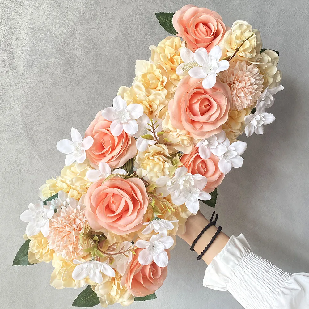

Свадебный Шелковый искусственный цветок, 50 см, цветочное расположение стен, фотообои, Декорации для дома, стола, центра, цветы