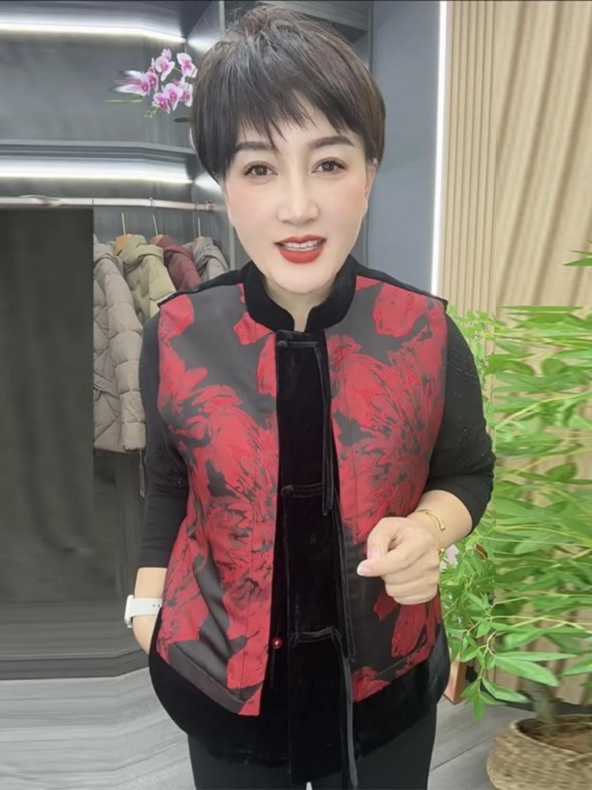 Высококачественный национальный жилет без рукавов осенне-зимний новый