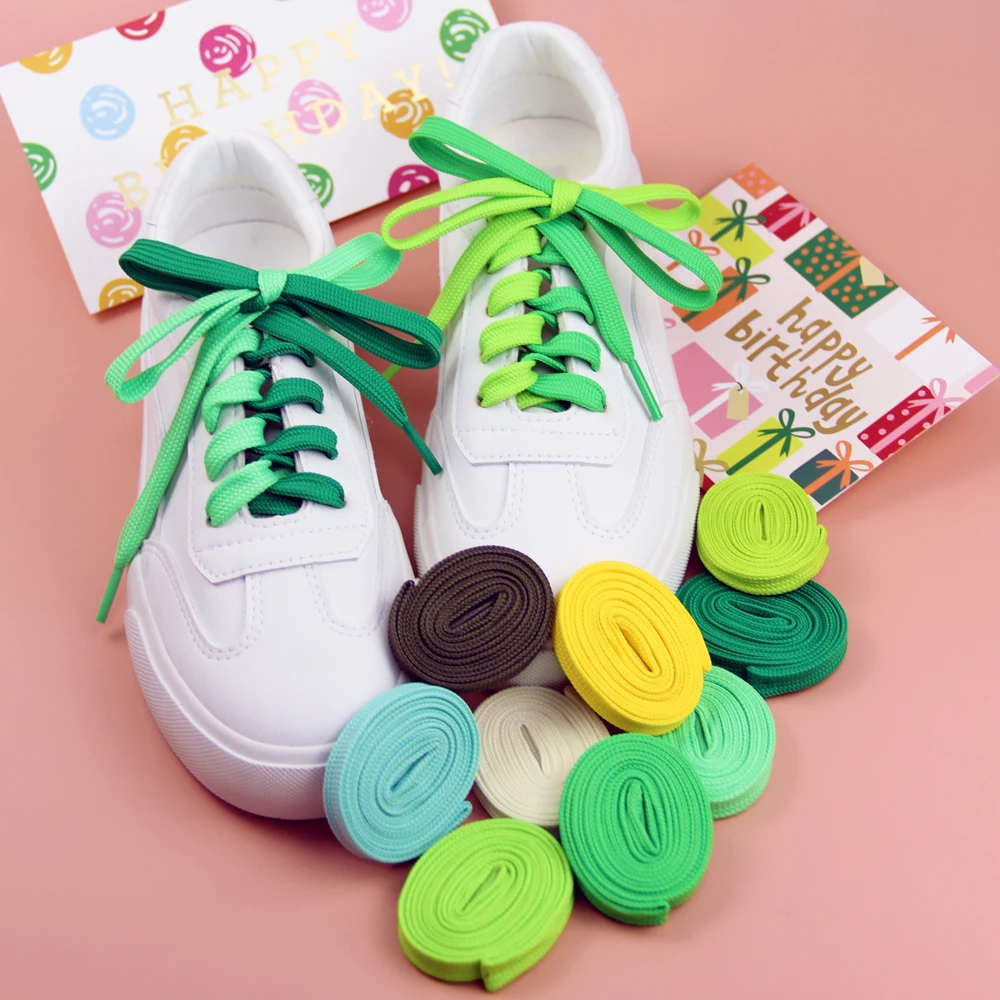 

1 Pair Color Matching Shoelaces Athletic String No Elasticity Flat Shoelace Sport Leisure Sneakers Shoe Laces Shoes Accessories