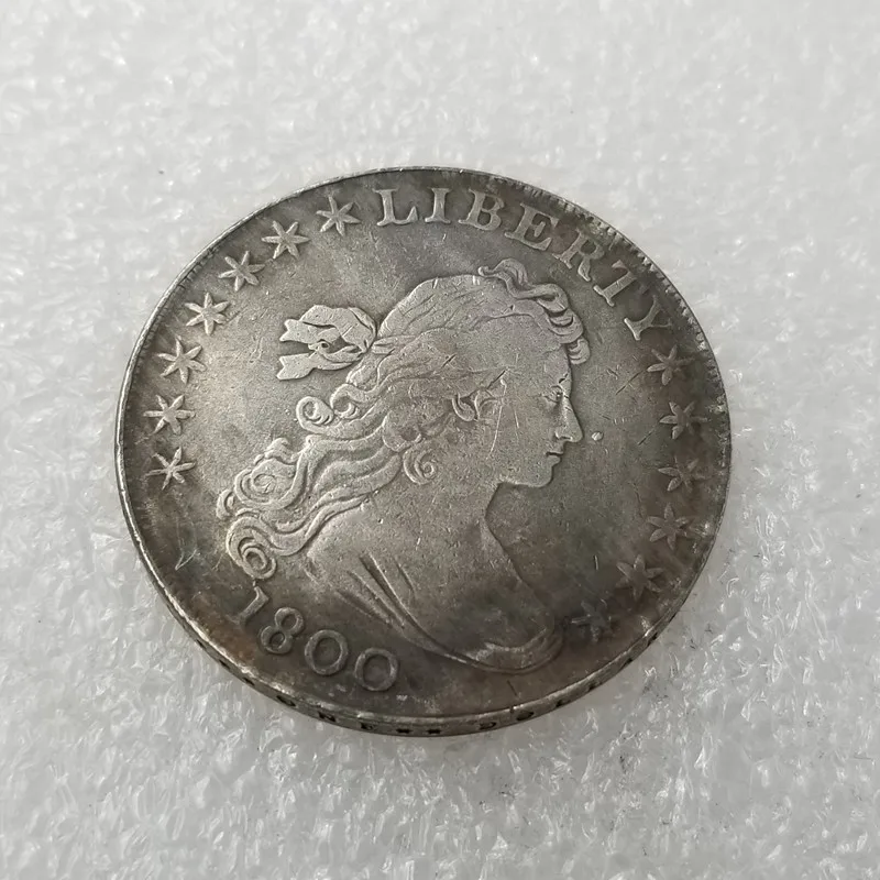 

1800 Европейская игра золотые и серебряные монеты, домашний декор, монета на удачу, волшебные коллекционные монеты, монеты, рождественские по...