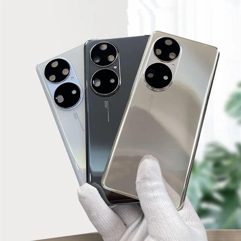 

Чехол Аккумуляторный P 50 для Huawei P50 / P50E 6,5 дюйма, корпус, ремонт стекла, задняя крышка телефона, замена заднего корпуса + наклейка с логотипом