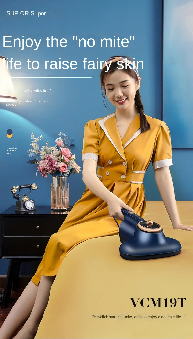 

Mites Instrument Household Sofa Vacuum Cleaner Small Acarus Killing Handheld Bed Sheet Suction Cat Hair