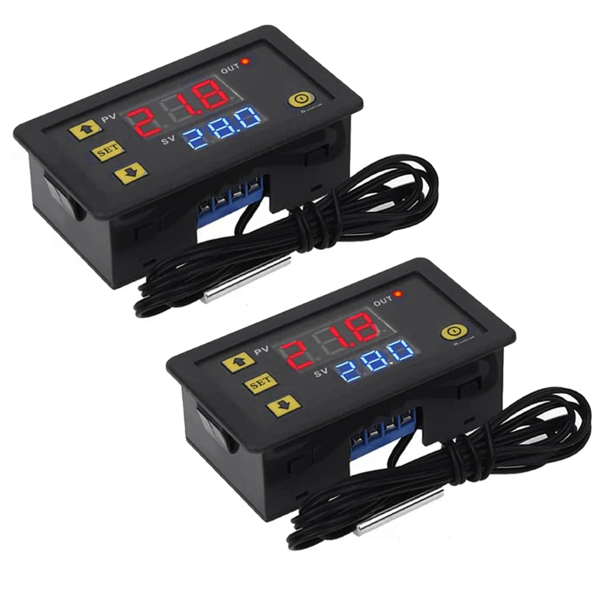 

W3230 Digital LED Temperature Controller Module Digital Temperature Control Switch (12V 20A 240W) (2Pcs)