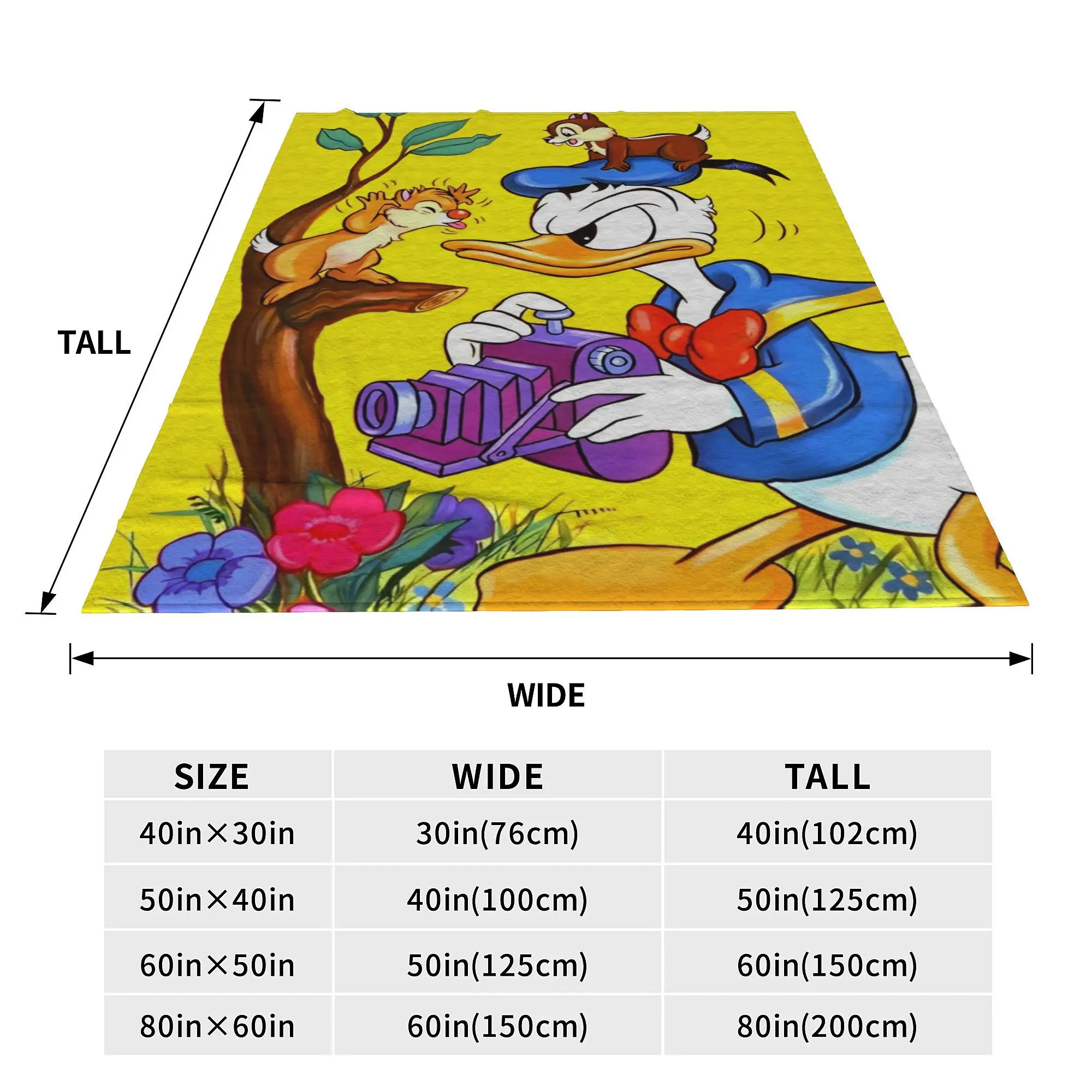Чип 'n' Дэйл и гремпи Дональд Дак одеяло мультфильм фланель смешные мягкие
