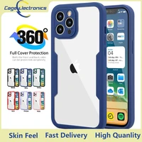 360 degree all inclusive protection for ipohone 11 12 13 pro max 7 8 pro ipx xr xs max transparent phone case