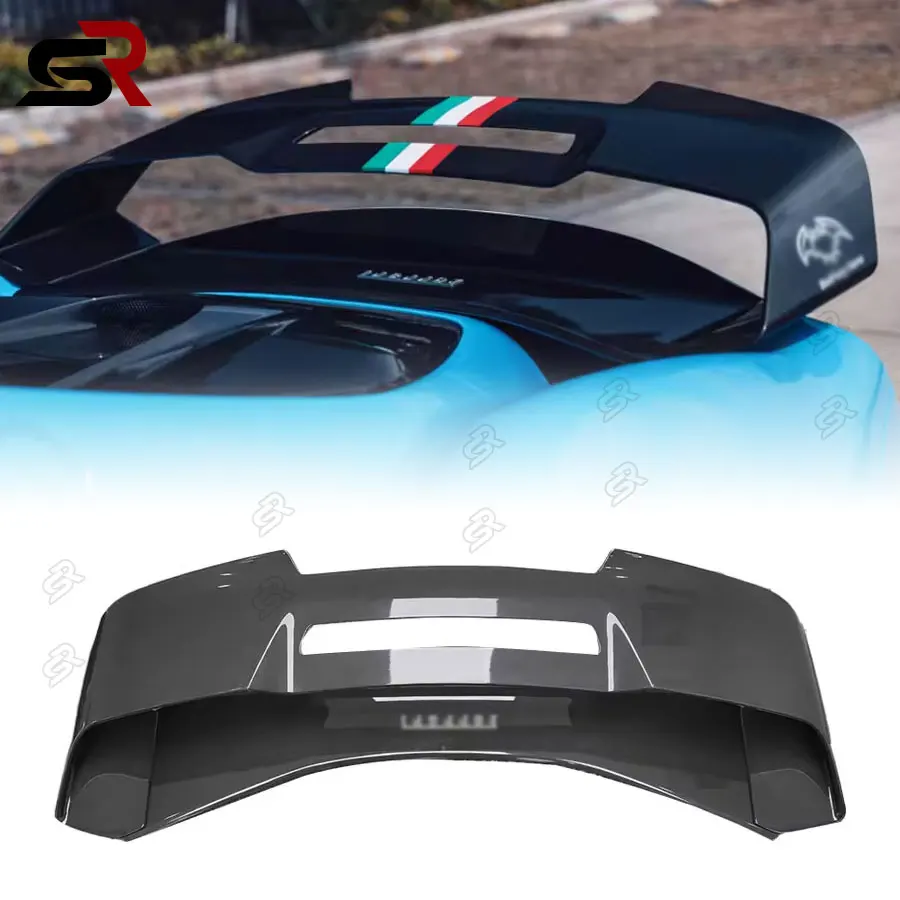 Для Ferrari 296 GTB спойлер багажника автомобиля из углеродного волокна задняя дверь