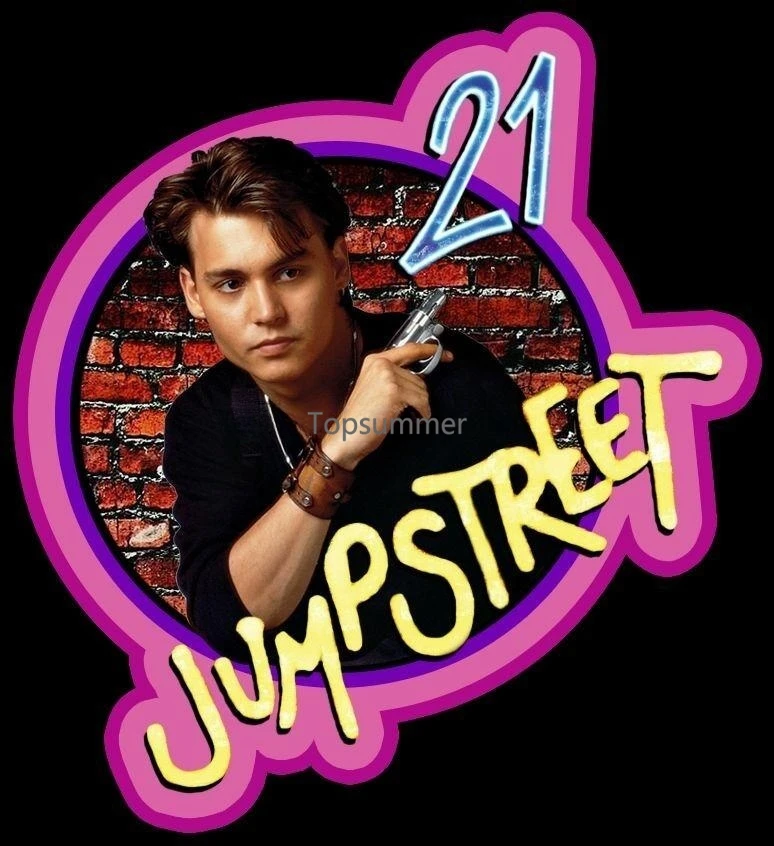 

80 Tv Classic 21 Jump Street Johnny Depp Custom Tee Any Size Any Color
