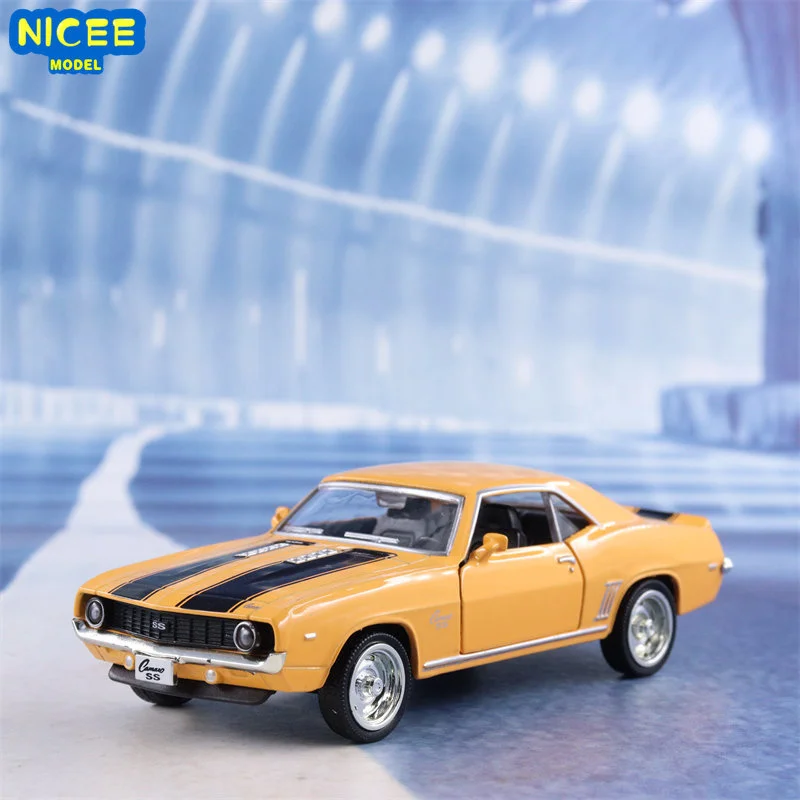 

1:36 1969 Chevrolet Camaro SS Muscle car High Simulation Diecast Car Metal Alloy Model Car Children's toys collection gifts A318