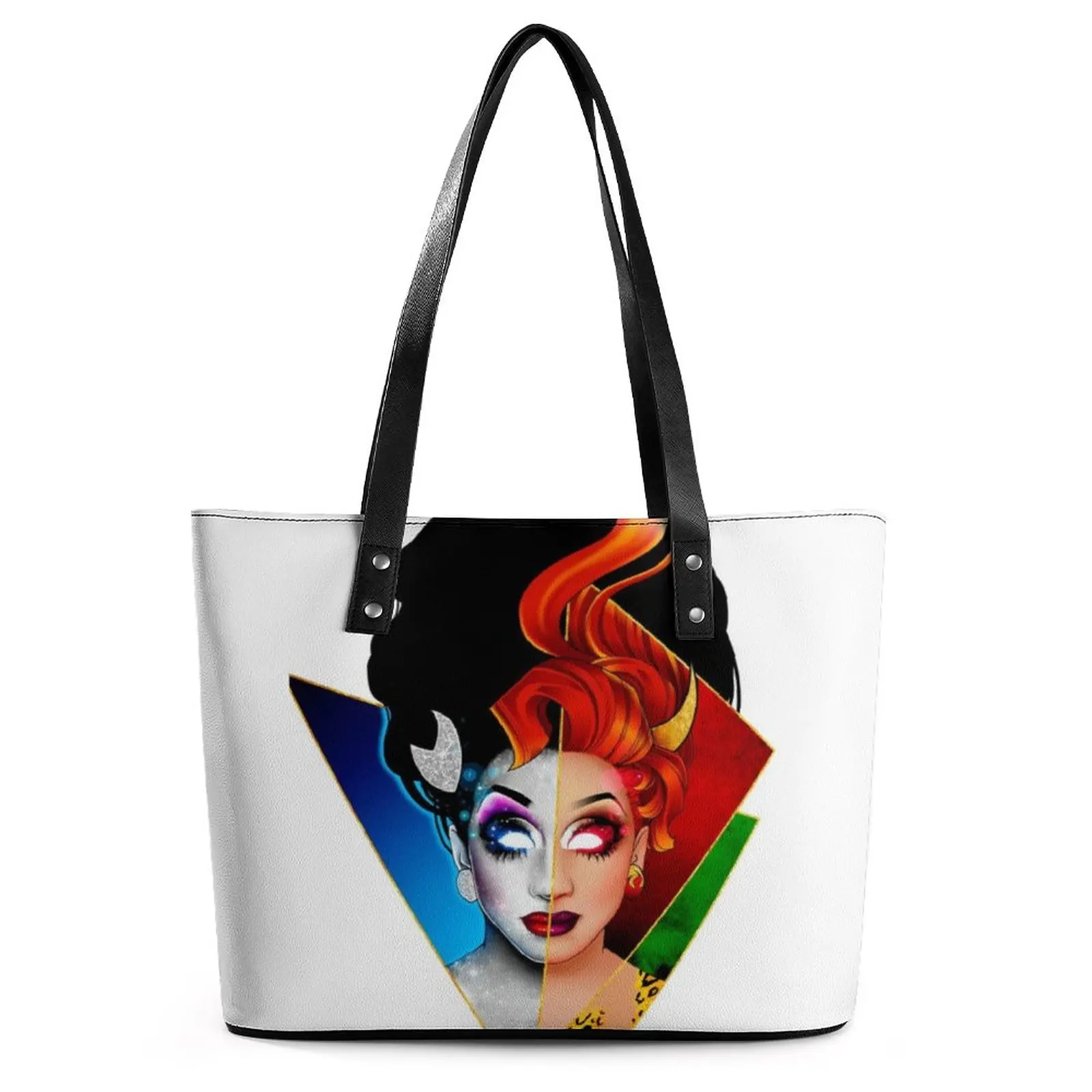 

Бьянка дель Рио сумки Drag Queen Повседневная сумка через плечо колледж ПУ кожа сумка женская Ziplock Печать Сумки для покупок
