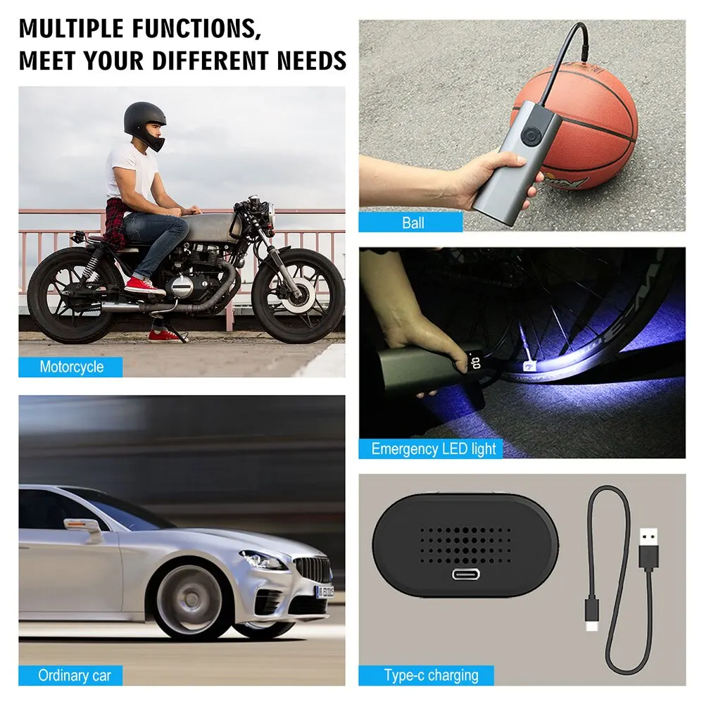 Электрический велосипедный воздушный компрессор высокого давления CYCPLUS A8